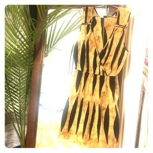 Anthropologie Dress - Black/Tan M